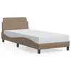 Image de vidaXL Cadre de lit Dover cappuccino 90x200 cm similicuir