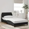 Image de vidaXL Cadre de lit Dover noir 100x200 cm velours