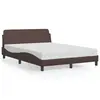 Image de vidaXL Cadre de lit Dover marron 120x200 cm similicuir
