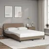 Image de vidaXL Cadre de lit Dover cappuccino 120x200 cm similicuir