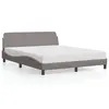Image de vidaXL Cadre de lit Dover taupe 160x200 cm tissu