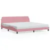 Image de vidaXL Cadre de lit Dover rose 200x200 cm velours