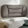 Image de vidaXL Coussin de tête de lit Hvar taupe 80 cm tissu
