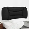 Image de vidaXL Coussin de tête de lit Hvar noir 80 cm similicuir