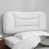 Image de vidaXL Coussin de tête de lit Hvar blanc 80 cm similicuir