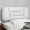 Image de vidaXL Coussin de tête de lit Hvar blanc 90 cm similicuir