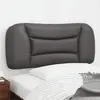 Image de vidaXL Coussin de tête de lit Hvar gris 90 cm similicuir