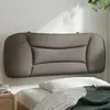 Image de vidaXL Coussin de tête de lit Hvar taupe 100 cm tissu