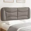 Image de vidaXL Coussin de tête de lit Hvar taupe 120 cm tissu