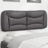 Image de vidaXL Coussin de tête de lit Hvar gris 120 cm similicuir
