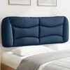 Image de vidaXL Coussin de tête de lit Hvar bleu 140 cm tissu