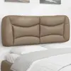 Image de vidaXL Coussin de tête de lit Hvar cappuccino 140 cm similicuir