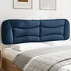 Image de vidaXL Coussin de tête de lit Hvar bleu 180 cm tissu