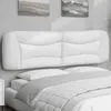 Image de vidaXL Coussin de tête de lit Hvar blanc 180 cm similicuir