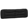 Image de vidaXL Coussin de tête de lit Hvar noir 183 cm similicuir