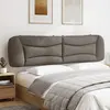 Image de vidaXL Coussin de tête de lit Hvar taupe 200 cm tissu