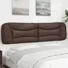 Image de vidaXL Coussin de tête de lit Hvar marron 200 cm similicuir