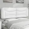 Image de vidaXL Coussin de tête de lit Hvar blanc 152 cm similicuir