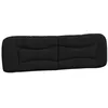 Image de vidaXL Coussin de tête de lit Hvar noir 193 cm similicuir