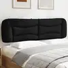 Image de vidaXL Coussin de tête de lit Hvar noir 193 cm similicuir