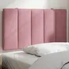 Image de vidaXL Coussin de tête de lit Hanko rose 90 cm velours