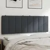 Image de vidaXL Coussin de tête de lit Hanko gris foncé 120 cm velours