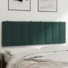 Image de vidaXL Coussin de tête de lit Hanko vert foncé 140 cm velours
