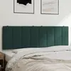 Image de vidaXL Coussin de tête de lit Hanko vert foncé 160 cm velours