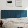 Image de vidaXL Coussin de tête de lit Hanko bleu 180 cm velours