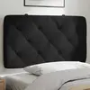 Image de vidaXL Coussin de tête de lit noir 80 cm velours