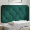 Image de vidaXL Coussin de tête de lit vert foncé 80 cm velours
