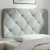 Image de vidaXL Coussin de tête de lit gris clair 90 cm velours
