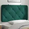Image de vidaXL Coussin de tête de lit vert foncé 90 cm velours