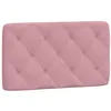 Image de vidaXL Coussin de tête de lit rose 90 cm velours