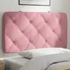 Image de vidaXL Coussin de tête de lit rose 90 cm velours