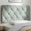 Image de vidaXL Coussin de tête de lit gris clair 100 cm velours