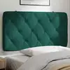 Image de vidaXL Coussin de tête de lit vert foncé 100 cm velours