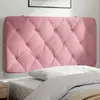 Image de vidaXL Coussin de tête de lit rose 100 cm velours