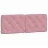 Image de vidaXL Coussin de tête de lit rose 140 cm velours