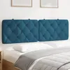 Image de vidaXL Coussin de tête de lit bleu 160 cm velours
