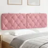 Image de vidaXL Coussin de tête de lit rose 160 cm velours