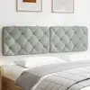 Image de vidaXL Coussin de tête de lit gris clair 180 cm velours