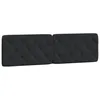 Image de vidaXL Coussin de tête de lit noir 180 cm velours