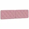 Image de vidaXL Coussin de tête de lit rose 180 cm velours