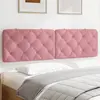 Image de vidaXL Coussin de tête de lit rose 180 cm velours