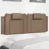 Image de vidaXL Coussin de tête de lit Viana cappuccino 120 cm similicuir