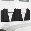 Image de vidaXL Coussin de tête de lit Viana noir et blanc 120 cm similicuir