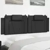 Image de vidaXL Coussin de tête de lit Viana noir 160 cm similicuir