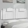 Image de vidaXL Coussin de tête de lit Viana blanc 160 cm similicuir