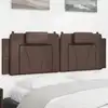 Image de vidaXL Coussin de tête de lit Viana marron 160 cm similicuir